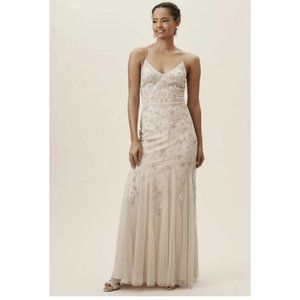 BHLDN Coleman Wedding Gown Size 14 Beaded